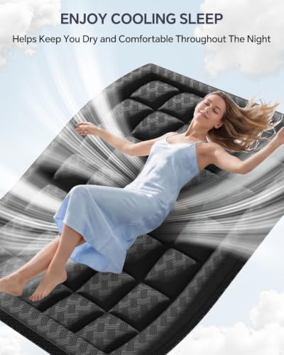 3 Inch King Mattress Topper Viscose Thick Pillow Top Mattress Pad - Image 4