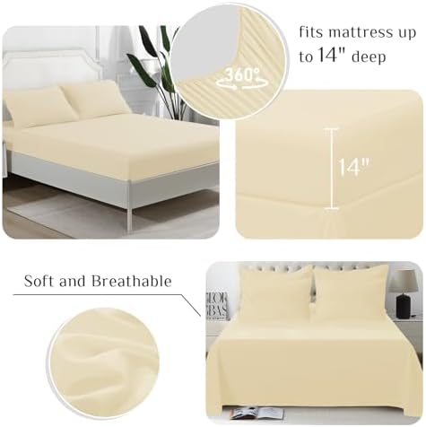 JOLLYVOGUE Full Comforter Set, Ultra-Soft Bed in a Bag Full Size 7 Pieces - Image 4