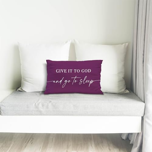 Knibeo Give It to God and Go to Sleep, Decorative Pillows Cover - Image 5
