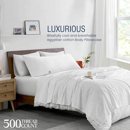 Body Pillow Cover with Zipper 20x72 Cotton Long Body Pillowcase Lumbar Pillow - Image 3