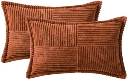 MIULEE Fall Rust Decorative Lumbar Throw Pillow Covers 12x20 Inch - Image 6