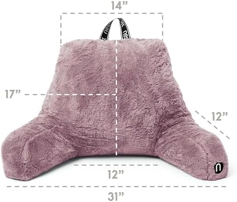 Nestl Fur Reading Pillow, Stylish Back Pillow - Image 3