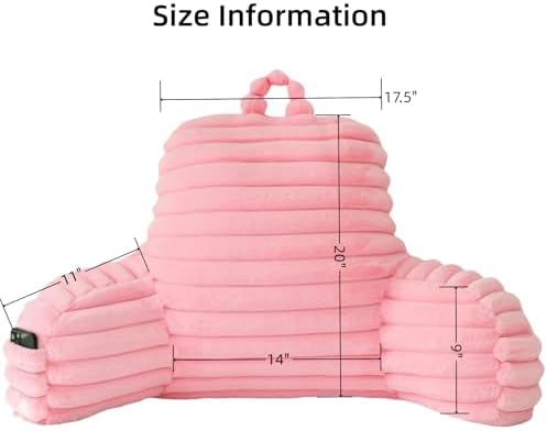 Large Reading Pillow for Adults, Back Support Pillow for Sitting Up in Bed - Image 2