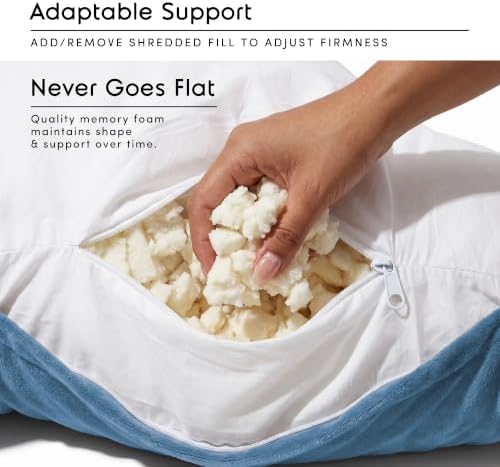 Nestl Reading Pillow for Bed, Back Pillow for Sitting Up in Bed - Image 3