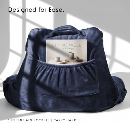 Nestl Reading Pillow for Bed, Back Pillow for Sitting Up in Bed - Image 4