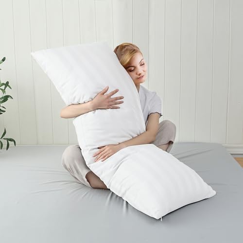 100% Cotton Zippered Body Pillow Protectors 1 Pack - Image 2