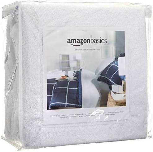 Amazon Basics Waterproof Breathable Mattress Protector, Queen Size, 18 inch Deep - Image 2