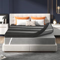 3 Inch Full Mattress Topper Memory Foam, Cooling Gel & Non-Slip Straps by Fancylion