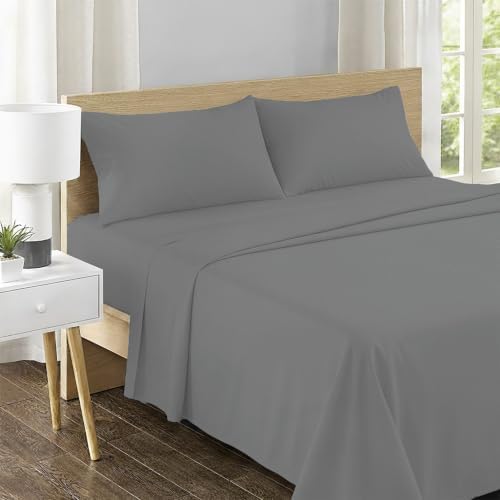 Feather & Stitch 100% Cotton Sateen 500 TC Full Size Bed Sheet Set - Image 2