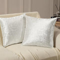 Phantoscope Pack of 2 Sparkling Velvet Decorative, Solid Square Cushion Cover by Phantoscope