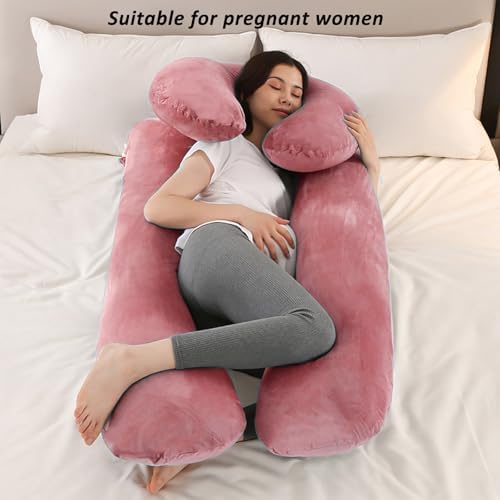 Pregnancy Pillows for Sleeping, 59 Inch U-Shaped Full Body Pillow, Maternity - Image 5