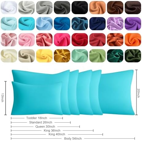 Queen Pillow Cases, 2 Pack, 20x30 in, Microfiber - Image 6