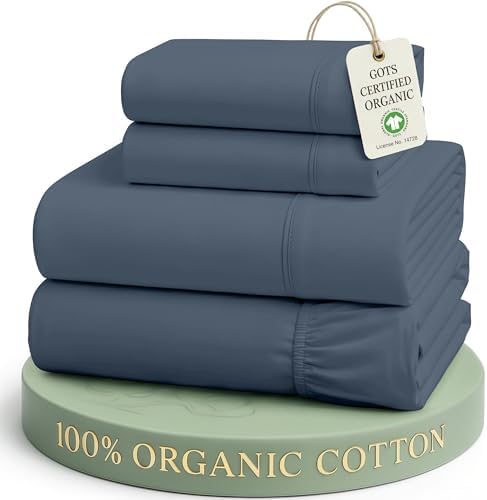 LANE LINEN California King Sheets 100% Organic Cotton 4pc by LaneLinen