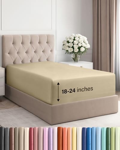 CGK Linens Extra Deep Twin XL Fitted Sheet by CGKUnlimited