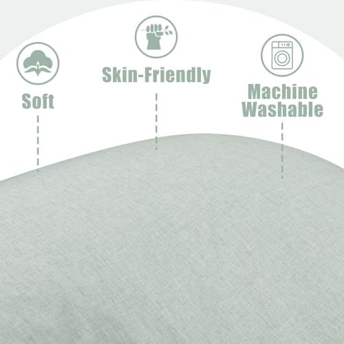 TANOFAR Pregnancy Pillow Cover J Shaped, Super Soft Pillowcase Replacement Cover - Image 3