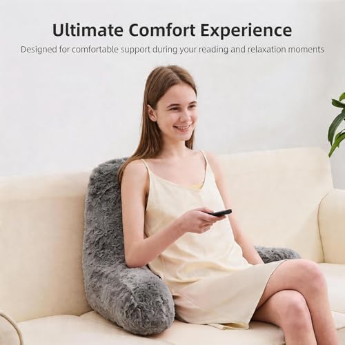 Reading Pillow, Rose Velvet Back Pillow - Image 4