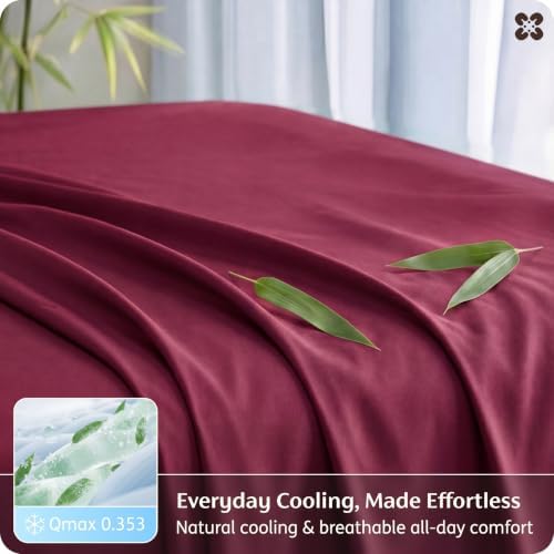Bedsure PureWoven 100% Rayon Derived from Bamboo, Twin Bed Sheets, 3 Pieces - Image 4