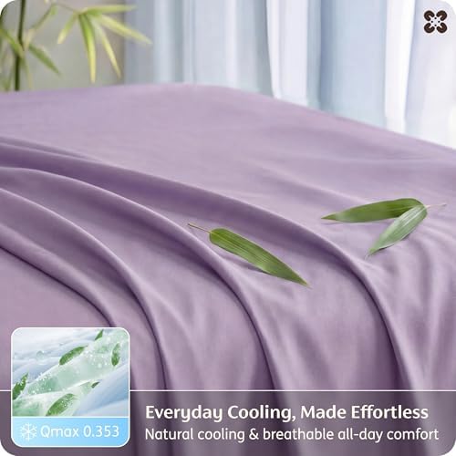 Bedsure PureWoven 100% Rayon Derived from Bamboo, King Size Sheets Set - Image 4