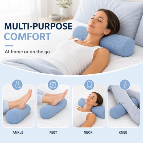 Neck Roll Pillow, Cervical Neck Pillow Bolster Pillow - Image 6
