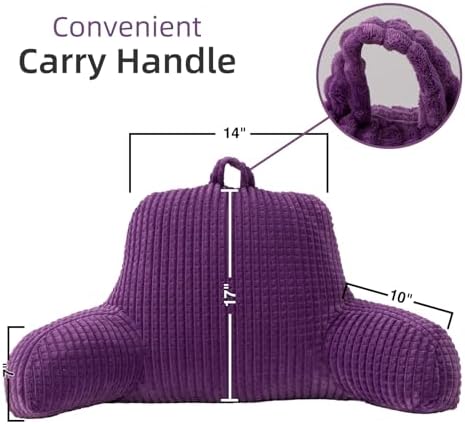 A Nice Night Purple 17" Bed Wedge Pillows - Image 2