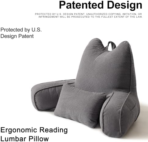 Patented Design Corduroy Reading Pillow - Image 2