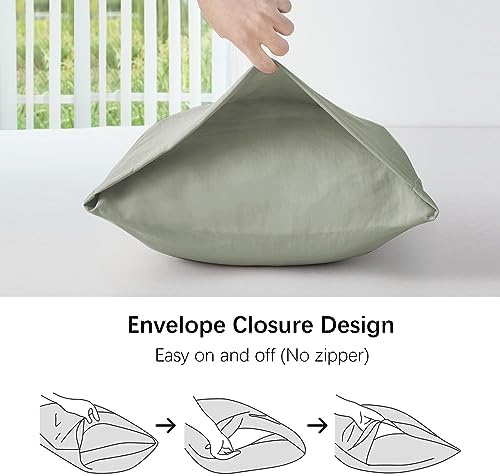 MILDLY Standard Pillowcases Mist Sage - Image 5