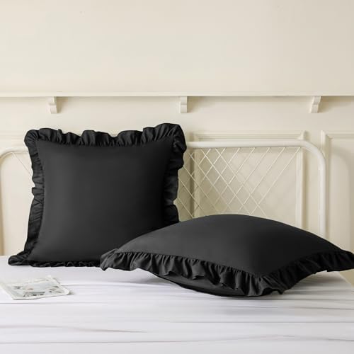 KKJIAF 2 Pack Ruffle Pillow Cases 18x18 Inches - Image 4