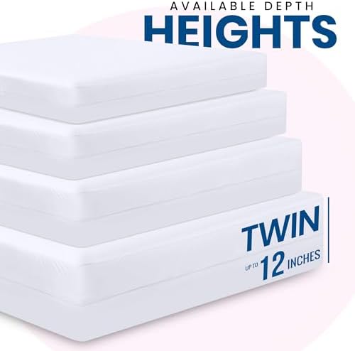 Premium Waterproof Zippered Mattress Protector Twin XL Pack of 2 - Image 2