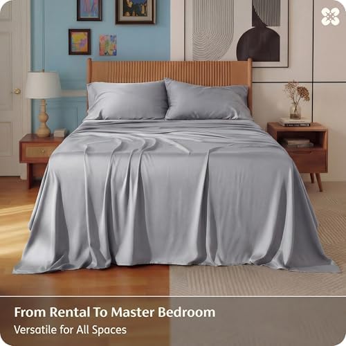 Bedsure PureWoven 100% Rayon Derived from Bamboo, Full Size Sheets - Image 5