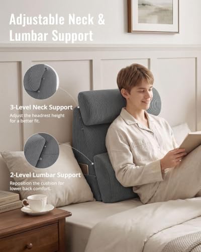 Blissful Diary Reading Pillow, Wide Backrest - Image 3