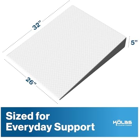 Kolbs Bed Wedge Pillow for Sleep Apnea, Acid Reflux and Back Pain Relief - Image 2