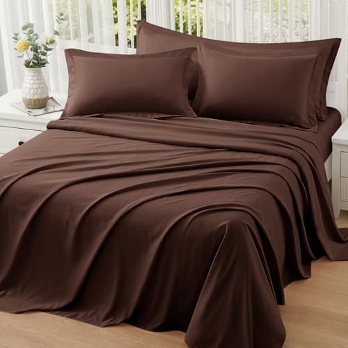 Homiest Chocolate Brown Pillow Shams Body Size, 2-Inch Flange - Image 7