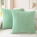 CaliTime Decorative Couch Throw Pillow Covers 18 X 18 Inches Grey Green by CaliTime