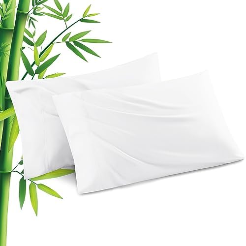 Pillowcases Standard Size 2 Pack, Cooling Viscose Pillow Cases by JamRest