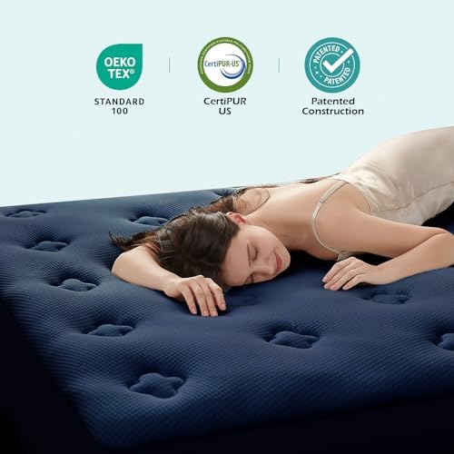 Hansleep Queen Mattress Topper Memory Foam Thick Pillow Top Mattress Pad - Image 5