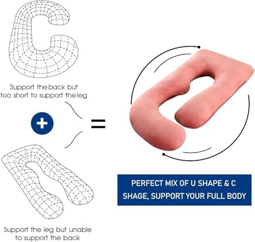 Pregnancy Pillows for Sleeping, U Shaped Full Body Maternity Pillow for - Image 2
