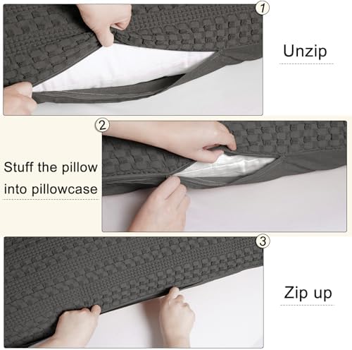 PHF 100% Cotton Waffle Body Pillowcase - Image 4