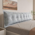 WOWMAX Headboard Pillow Twin XL Dorm Bolster Reading Pillow by WOWMAX
