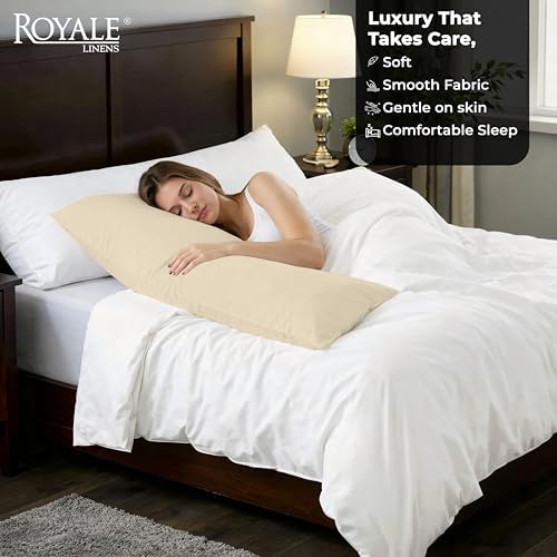 ROYALE LINENS Microfiber Body Pillow Cover - Image 3