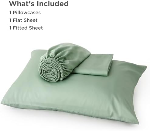 Bedsure PureWoven 100% Rayon Derived from Bamboo, Twin XL Sheets, 3 Pieces - Image 6