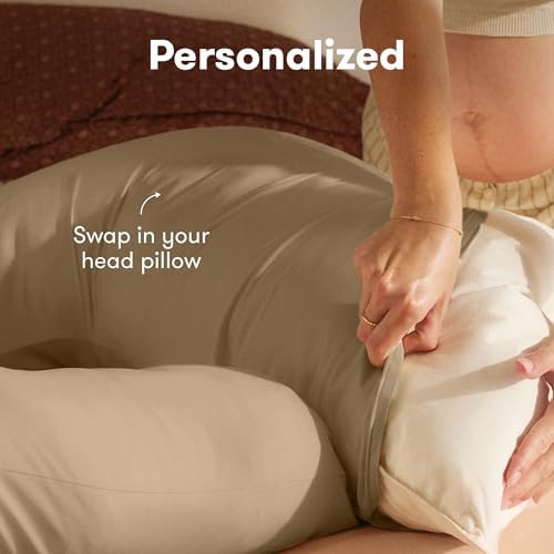Frida Mom Full Body Support Cooling Pregnancy Pillow, Storage Bag - Image 3