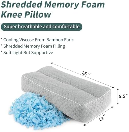 HOMBYS Shredded Memory Foam Knee Pillow - Image 2