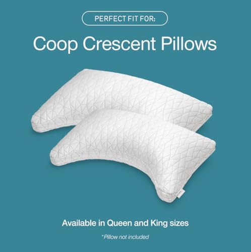 Coop Home Goods Cool Side Crescent Pillowcase, Queen Size Cooling Pillow Case - Image 5