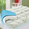 GRUSIGN Queen Memory Foam Mattress Topper, 4 Inch Dual Layer Gel Foam Mattress by GRUSIGN
