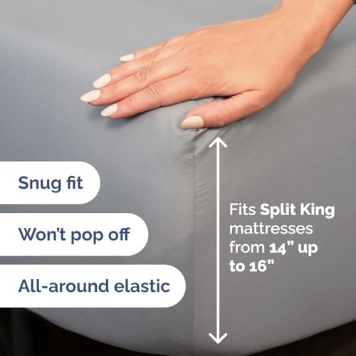 Flex Top Split Head King 4 Piece Sheet Set - Image 4