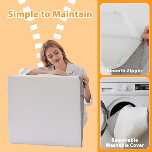 Ruqmuis Wedge Pillow for Sleeping, Triangle Incline Wedges for Acid Reflux - Image 5
