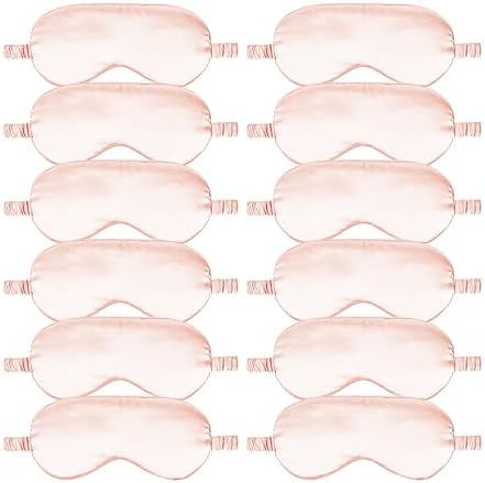 12PACK Silky Sleep Masks Satin Eye Mask Silk Eyes Cover by WJingYiJia