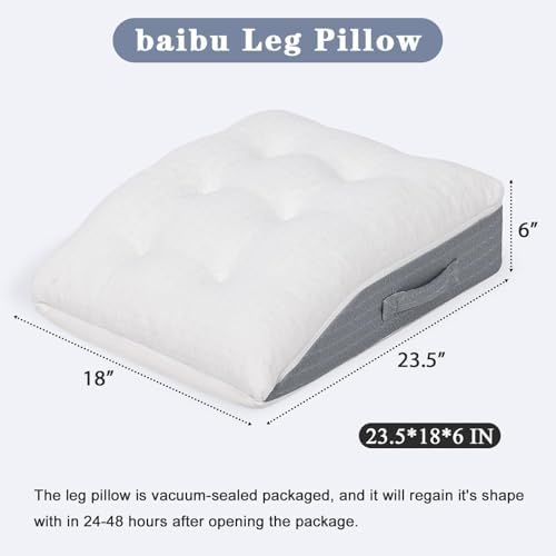 baibu Memory Foam Leg Elevation Pillow, Dual-Layer Patent Design Support Pillow - Image 3