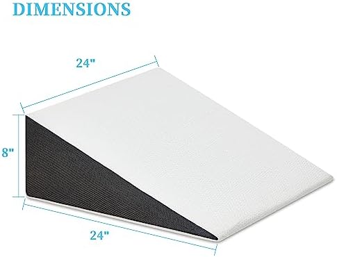 Bed Wedge Pillow for Sleeping 24x24x8 Inch, Elevated Support - Image 5