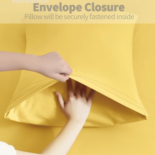 Horbaunal Microfiber Pillowcases King Size, 2 Pack - Image 5